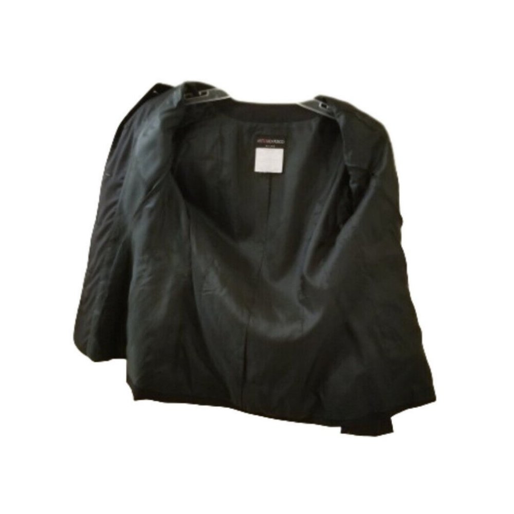 ANTONIO FUSCO Milano Black Blazer Jacket Sz 40 US 6 Small Wool Italy - Picture 4 of 8